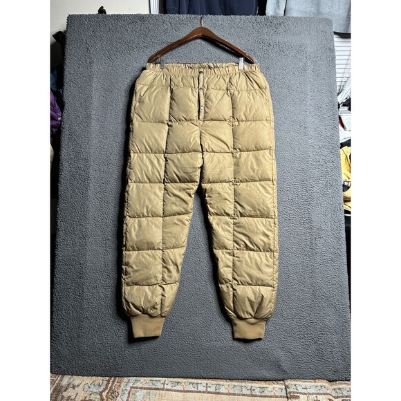 Cabelas Northern Goose Down Pants Puffer Base Layer Size XL Snow Ski Hunt - Picture 1 of 12